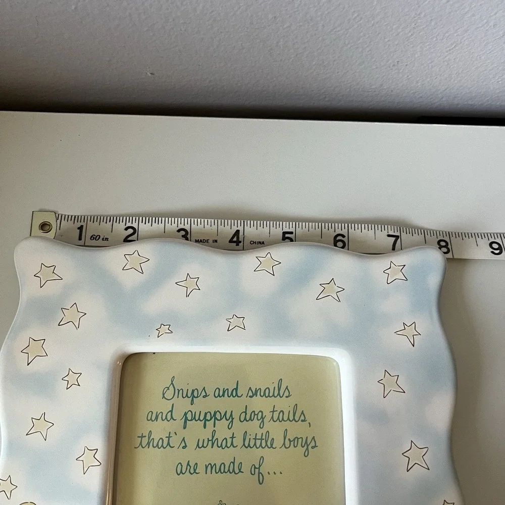 Russ Ceramic Picture Frame Fits 3.5